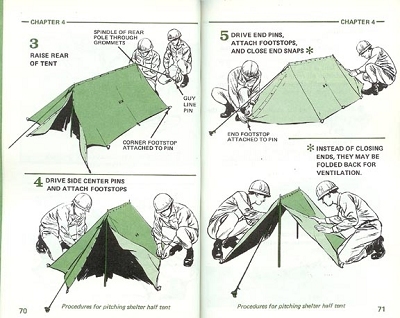 Pup Tent NL-US houten haringen en houten stokjes