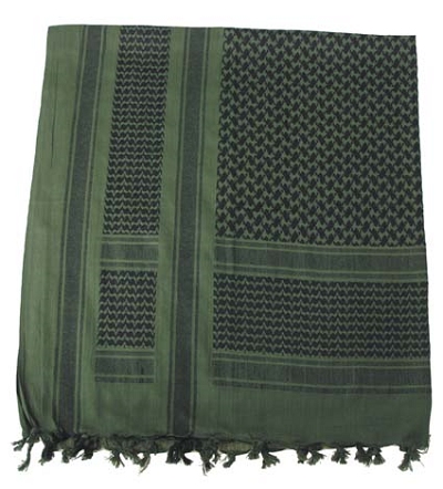 Shemag - shemagh sjaal olive-black