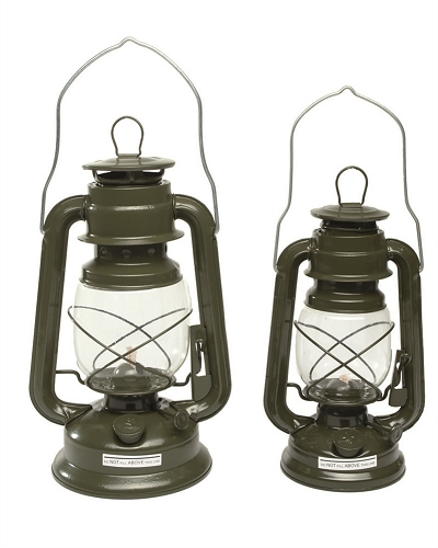 Stormlantaarn Olielamp Olive grootl 28 cm hoog